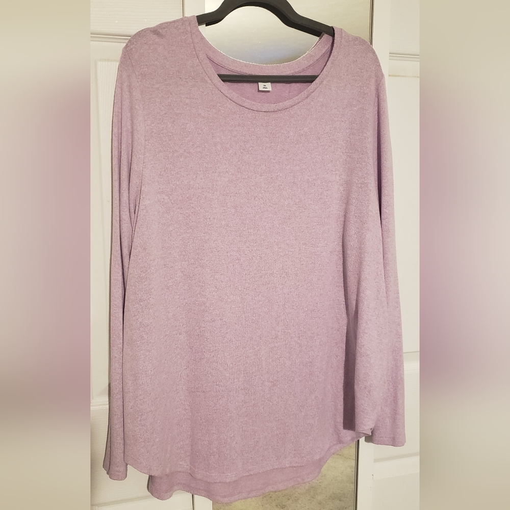 Light violet tunic sweater